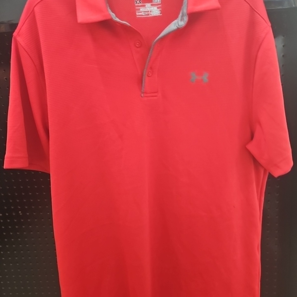 Under Armour Men's Bright Red Polo